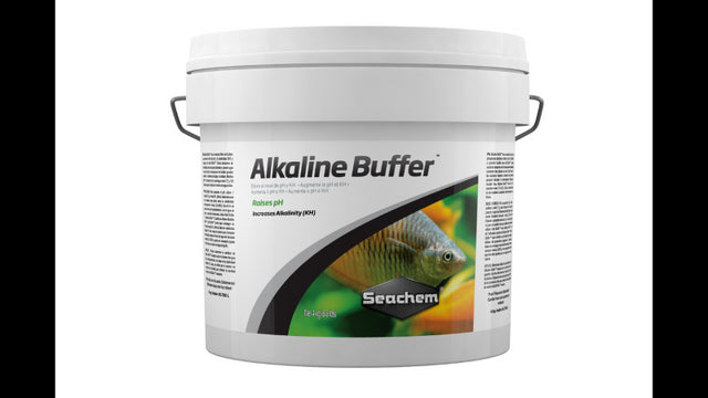 Alkaline Buffer 4kg for aquariums, raises pH 7.2-8.5, phosphate-free, safe for fish, enhances water quality.