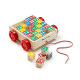 Classic ABC Block Cart with 30 vibrant wooden blocks for toddlers, enhancing learning through fun and interactive play.