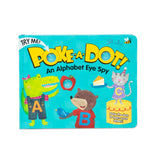 Interactive board book featuring pop-a-dot technology for learning the alphabet with engaging sounds and colorful illustrations.