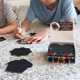 Scratch Art Friendship Mini Notes by Melissa & Doug, featuring 125 colorful notes in fun shapes for kids' creative expression.