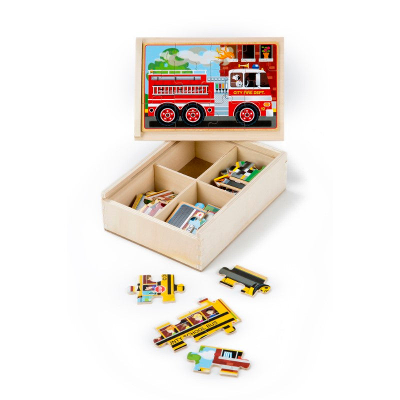 Vehicle Puzzles in a Box - Melissa & Doug