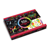 Deluxe Combo Scratch Art Set by Melissa & Doug, featuring tools and colorful backgrounds for 16 creative artworks.