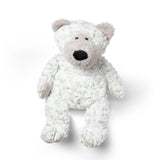 Ultra-soft Greyson Bear by Melissa & Doug, a plush teddy with floppy design and weighted bottom, ideal for cuddles and imaginative play.