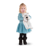 Ultra-soft Greyson Bear by Melissa & Doug, perfect for cuddles, imaginative play, and charming room decor with a weighted bottom.