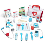 Melissa & Doug Get Well Doctor's Kit, 25-piece play set for kids, includes tools for realistic doctor role-playing and imagination.