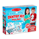 Children's dentist play set featuring oversized pretend teeth, realistic dental tools, and engaging role-play accessories.