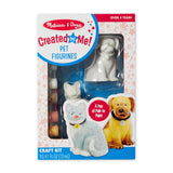 Colorful Melissa & Doug pet figurines for kids to paint and personalize, fostering creativity and artistic expression.