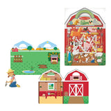 Puffy sticker set featuring 52 reusable farm-themed stickers for imaginative play and storytelling by Melissa & Doug.