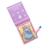 Children's Water Wow! Fairy Tale Colouring Book featuring reusable pages and a chunky water pen for mess-free painting fun.