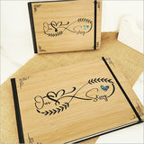Hardbound guest book/journal made of eco-friendly bamboo with NZ Paua, featuring 128 acid-free pages for memories.