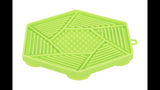 Pet Lick'n'Snack Mat with suction pads, 17 cm, designed for calming, slow feeding, and snack dispensing for pets.