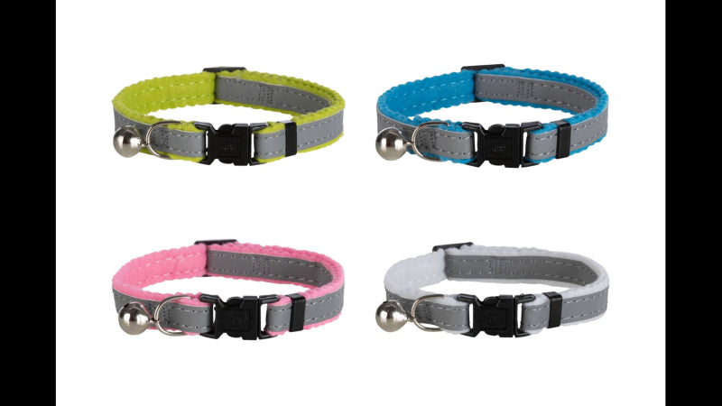 Cat Collar - Elastic with Reflective Stripe