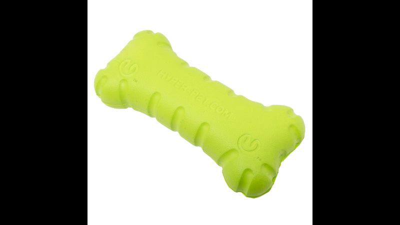 Colorful Hyper Chewz Bone made of durable EVA foam, ideal for enthusiastic chewers, fetch, and promoting dental health.