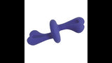 Durable giant dog toy with bone-shaped grips, designed for powerful chewers to promote dental health and endless fun.