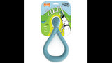 Blue Creative Play Tuug for dogs, featuring a flexible loop design for tugging, floating fun, and interactive play.