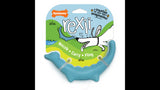 Blue Creative Play Rexii small dog toy, designed for interactive play with flexible, lightweight, and floatable features.