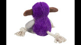 Purple 32 cm Monster Plush Dog Toy with squeaker, durable, soft, and perfect for tugging, tossing, and cuddling.