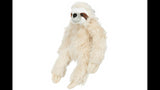 Snuggly 35cm sloth plush dog toy with sound feature, perfect for play and comfort for dogs of all sizes.