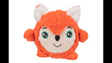 Soft 11cm fox plush dog toy made of memory foam, perfect for cuddles and quiet play without squeakers.