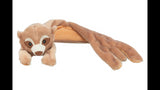 Eco-friendly 48cm plush meerkat dog toy with rustling foil for engaging play and gentle on teeth.