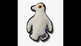 Eco-friendly 26cm plush penguin dog toy with durable stitching, made from recycled materials, supporting wildlife conservation initiatives.