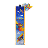 Colorful Dragon Kite by Tiger Tribe, 90cm wide with a 205cm tail, designed for outdoor fun and easy flying for kids aged 5-12.