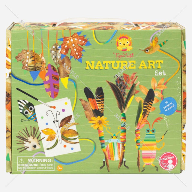 Nature Art Set by Tiger Tribe: a creative craft kit with clays, paints, and templates for nature-inspired projects.