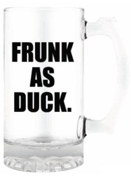 Quirky 490ml tankard with a fun design, perfect for hot or cold beverages; durable and dishwasher-safe.