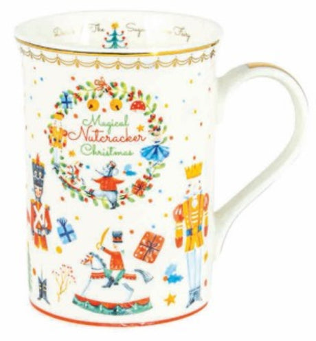 Stylish 310ml Can Mug featuring a festive nutcracker design, perfect for coffee, tea, and seasonal celebrations.