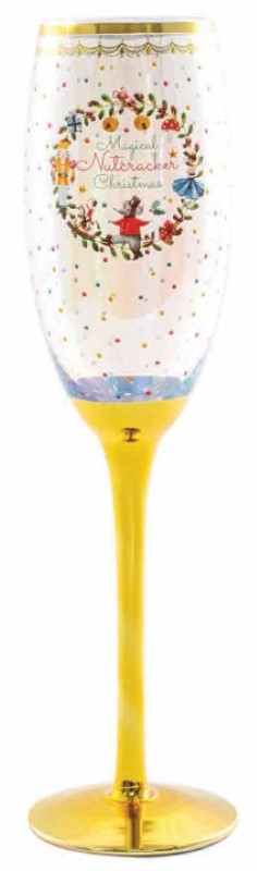 Elegant Nutcracker champagne glass (150ml) with refined design, perfect for toasting at celebrations and stylish gatherings.