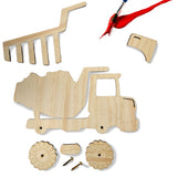 Pine Paint DIY Kit featuring a moveable dump truck, includes non-toxic paints for creative, imaginative crafting fun.