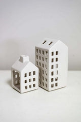 Matte finish decorative house ornament, 13cm tall, adds elegance and modern charm to any living space.