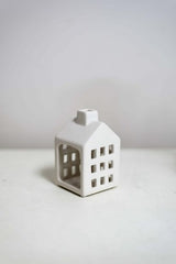 Matte finish house ornament, 13cm tall, minimalist design, perfect for modern home decor and versatile display options.