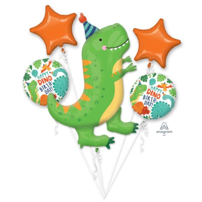 Bouquet Dino-Mite Party Dinosaur Happy Birthday  (Set of 5)
