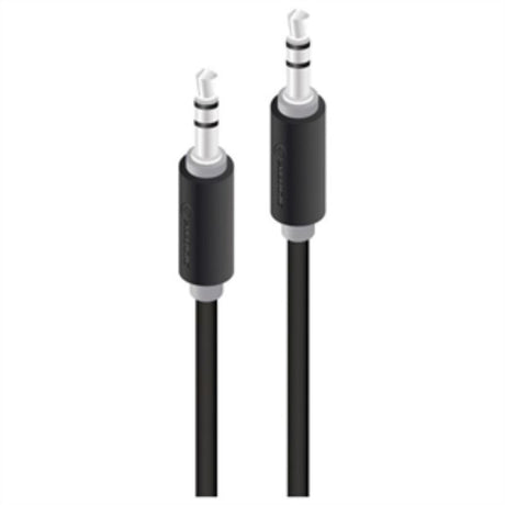 Alogic 3.5mm Pro Series Male to Male audio cable, 1 m long, for high-quality sound connection between devices.