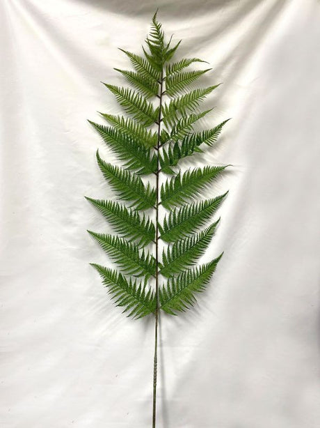 Lifelike 100cm green artificial fern spray, perfect for home decor or events, adding natural elegance to any space.