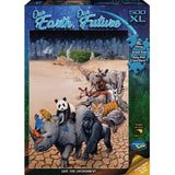 Holdson Puzzle featuring vibrant Earth imagery, promoting environmental awareness with 500XL pieces, crafted from eco-friendly materials.