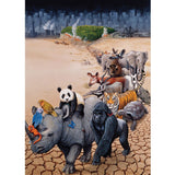 Holdson 500XL puzzle titled 'Save Our Environment,' showcasing vibrant nature imagery by Harro Maass for eco-conscious puzzlers.