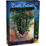 Holdson 500XLpc puzzle featuring vibrant rainforest artwork, crafted with eco-friendly materials for family fun and environmental awareness.