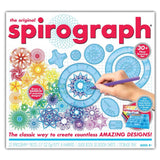 Spirograph kit with markers for creating intricate geometric designs, enhancing creativity and fine motor skills.