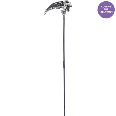 Halloween prop featuring a dramatic winged skull design, perfect for costumes and themed events. Measures 43cm x 112cm.