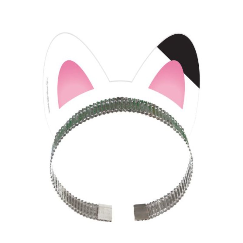 Set of 8 colorful Gabby's Dollhouse cat ears headbands, perfect for imaginative dress-up and playful adventures.