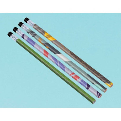 Set of 6 Buzz Lightyear pencils featuring vibrant designs, perfect for inspiring creativity and fun in kids.