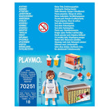 Playmobil Street Vendor set with a friendly seller and colorful slush ice creams for imaginative summer play.