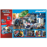 Playmobil - Prison Escape set featuring police officers, a prison cell, and a motorcycle for thrilling imaginative play.