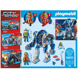 Playmobil Special Operations Police Robot with movable limbs and two figures ready for thrilling rescue missions and action-packed adventures.