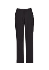 Women's Cargo Pant in charcoal (Size 4), featuring lightweight twill, multiple pockets, and a comfort waistband for flexibility.