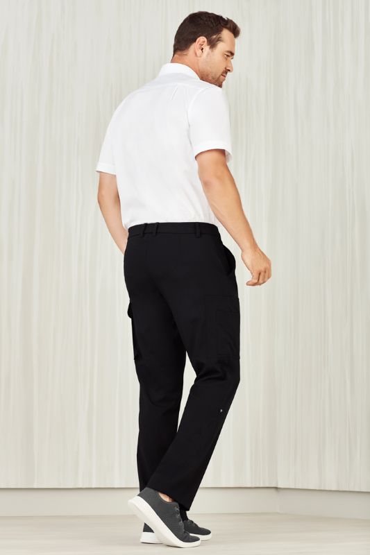 Mens Comfort Waist Cargo Pant - Black (Size 87)