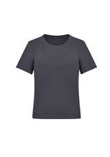 Women's Marley Jersey S/S Top in Charcoal 2XL, featuring lightweight, breathable fabric for comfort and a flattering fit.
