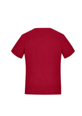 Women's Cherry Marley Jersey S/S Top in Size S, made from soft, stretchy fabric for comfort and style.